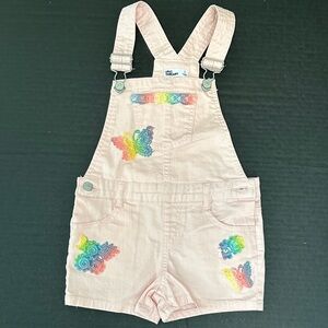 New Epic Threads Kids Overalls with Rainbow Embroidery